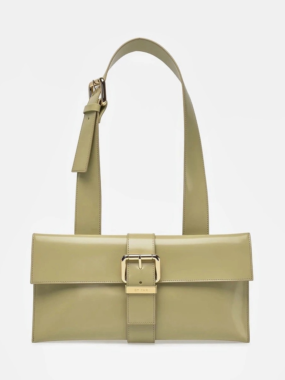 By Far Carol Shoulder Bag in Green